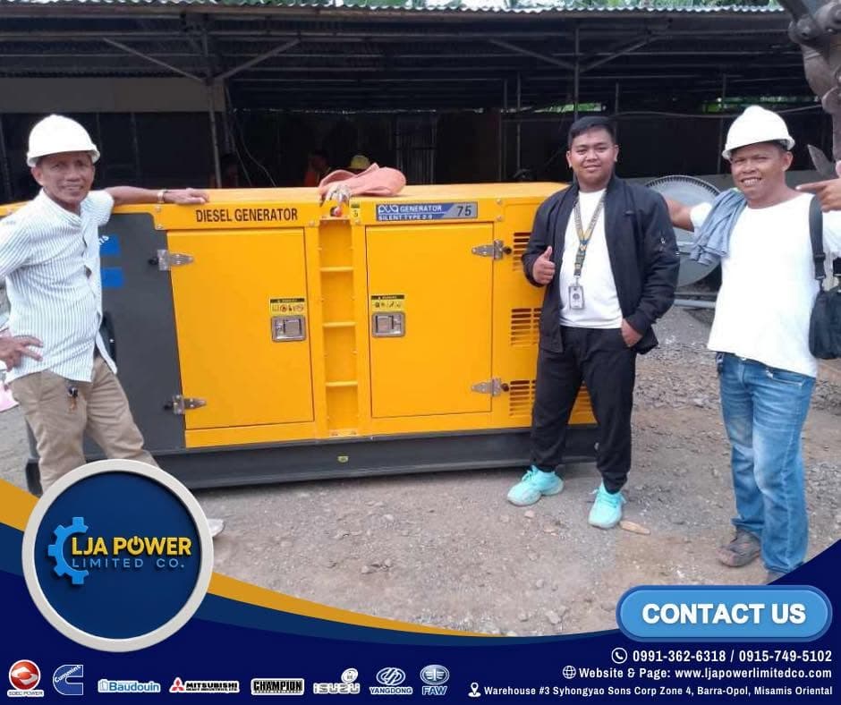 CUMMINS 75KVA Supply - Mintal, Davao City deployment site