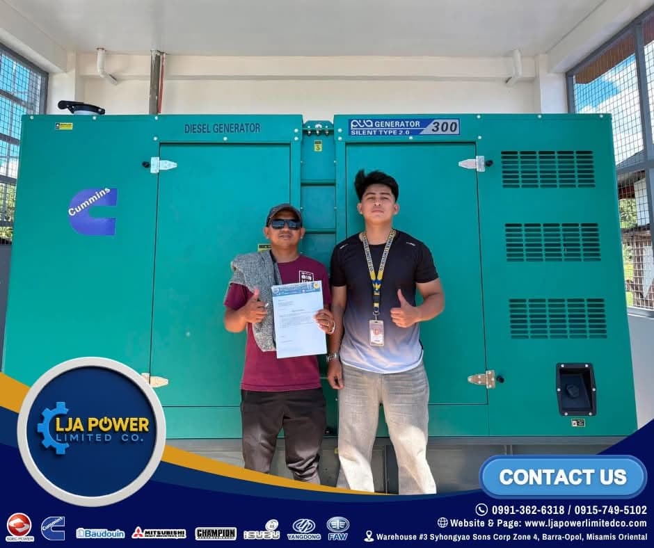 CUMMINS 300KVA 3-Phase Supply - Claver, Surigao City deployment site