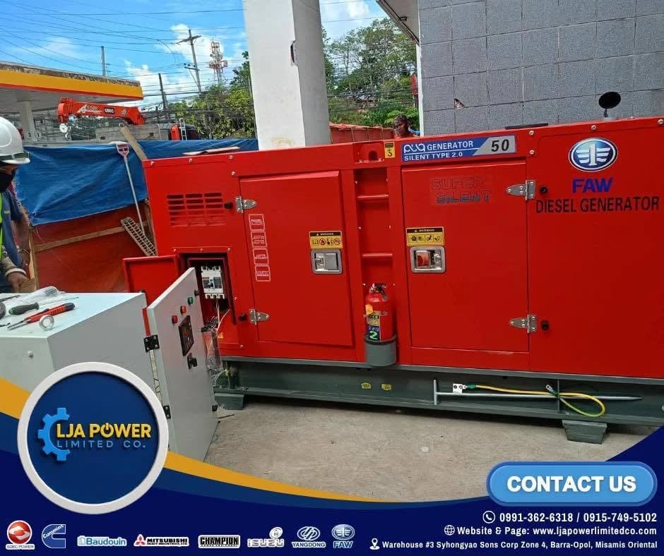 FAW 50KVA 3-Phase - Shell Mahayahay, Iligan City deployment photo 2